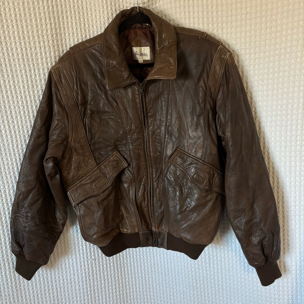 Vintage Brown Genuine Leather Jacket